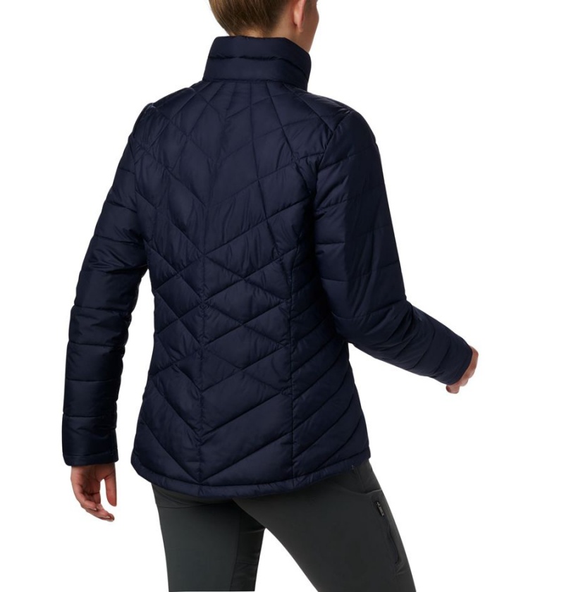 Navy Women's Columbia Heavenly Puffer Jacket | GDRNP-6720