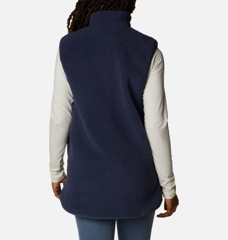 Navy Women's Columbia Holly Hideaway Vest | SMCID-5273