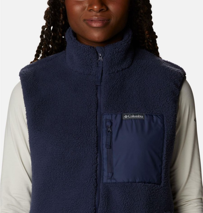 Navy Women's Columbia Holly Hideaway Vest | SMCID-5273