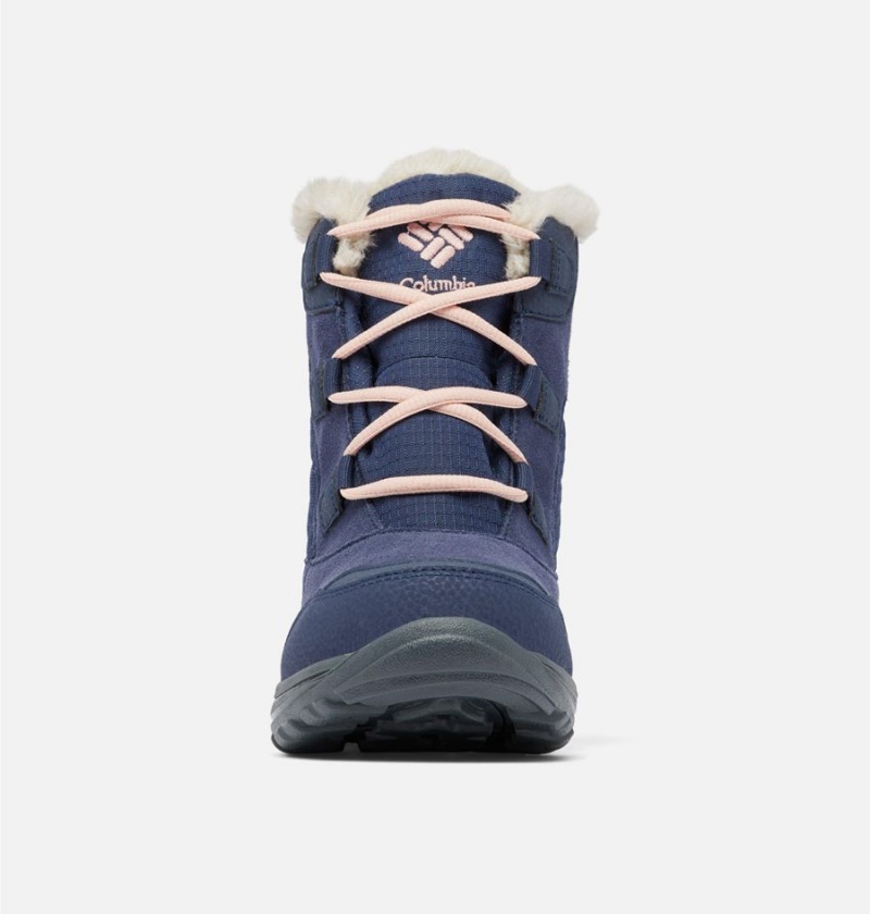 Navy Women's Columbia Ice Maiden Shorty Boots | MFGEC-1459