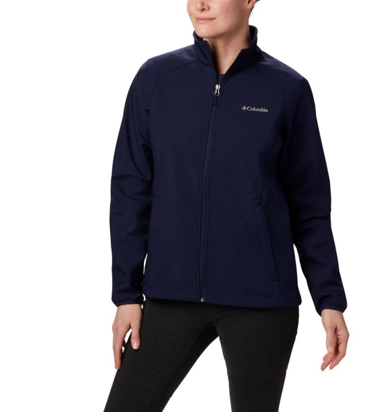 Navy Women\'s Columbia Kruser Ridge II Softshell Jackets | AIBLP-2984