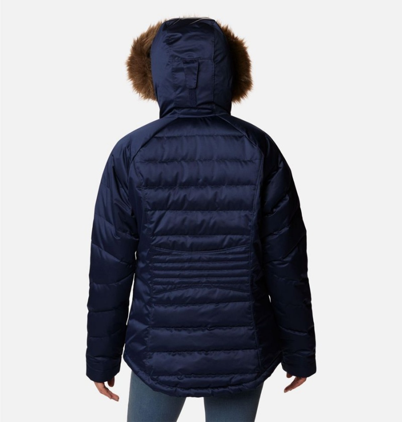 Navy Women's Columbia Lay D III Puffer Jacket | KWXBM-4283