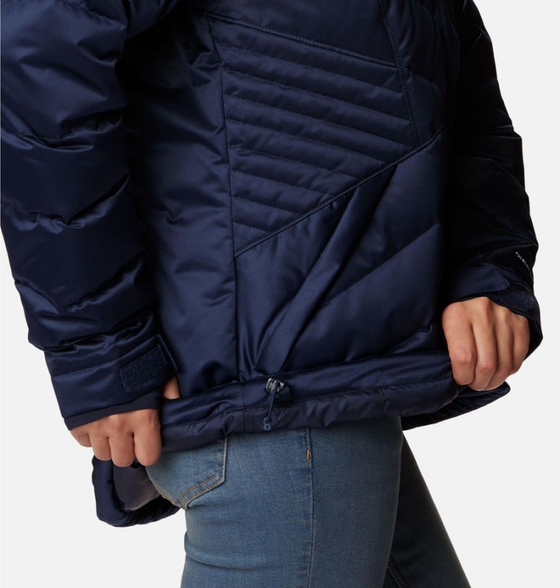 Navy Women's Columbia Lay D III Puffer Jacket | KWXBM-4283