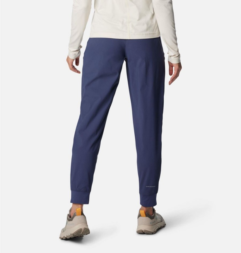 Navy Women's Columbia Leslie Falls Joggers Pants | WYDIL-0897