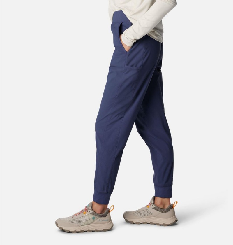 Navy Women's Columbia Leslie Falls Joggers Pants | WYDIL-0897