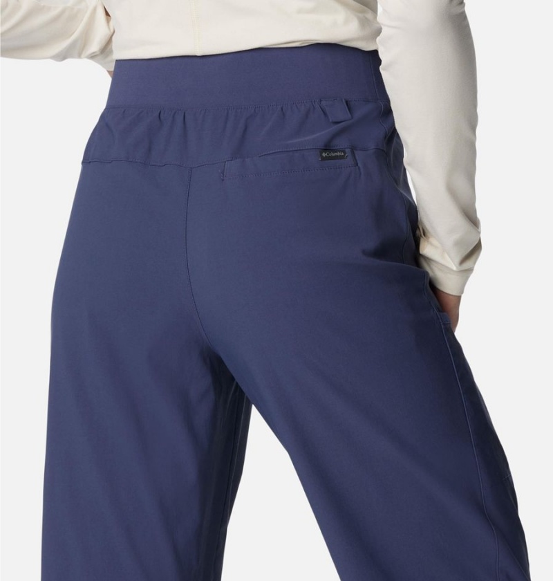 Navy Women's Columbia Leslie Falls Joggers Pants | WYDIL-0897