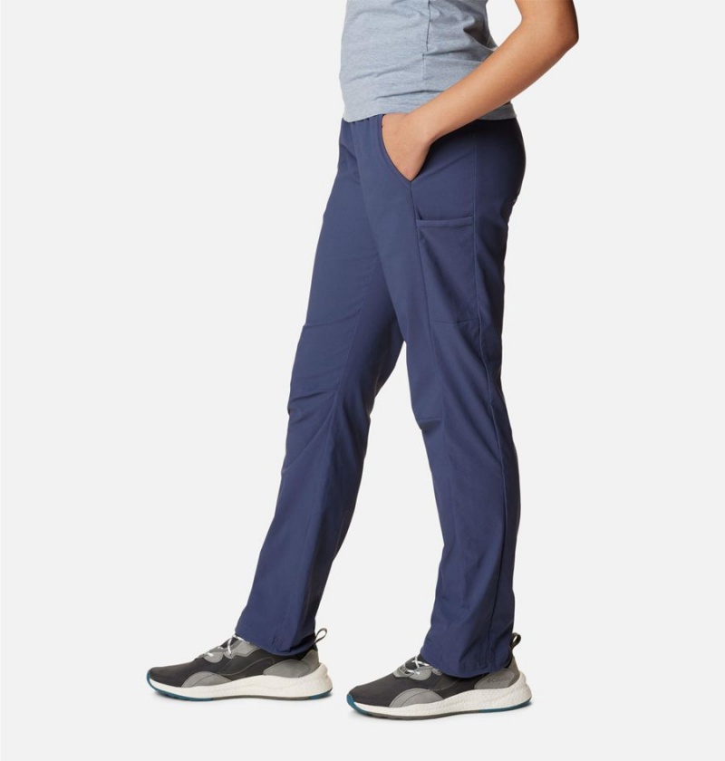 Navy Women's Columbia Leslie Falls Pants | IPVDY-2496