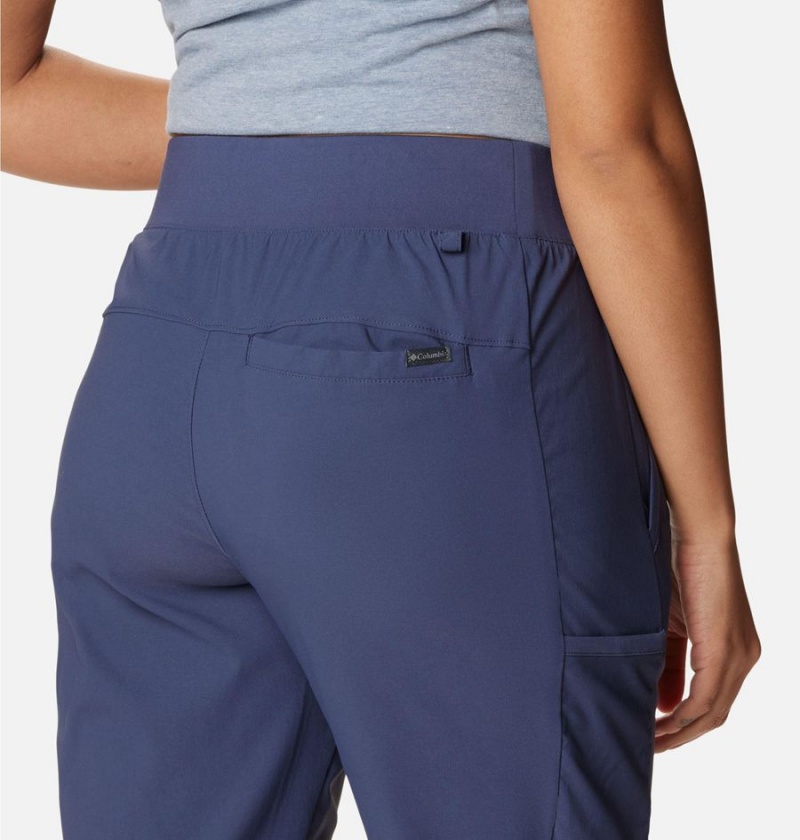 Navy Women's Columbia Leslie Falls Pants | IPVDY-2496