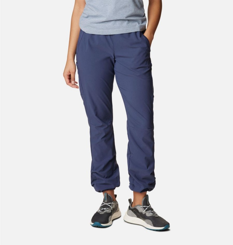 Navy Women's Columbia Leslie Falls Pants | IPVDY-2496