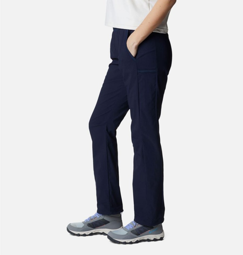 Navy Women's Columbia Leslie Falls Pants | FTYEW-3690