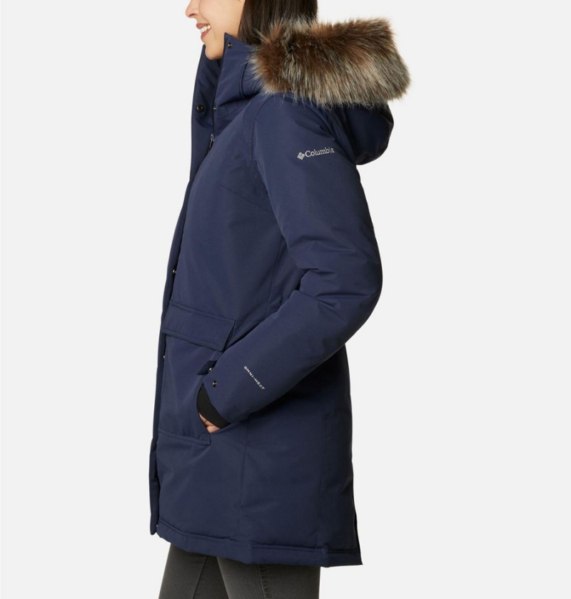 Navy Women's Columbia Little Si Insulated Coats | OUCHP-8962