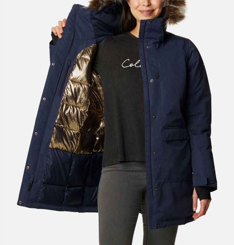 Navy Women's Columbia Little Si Insulated Coats | OUCHP-8962