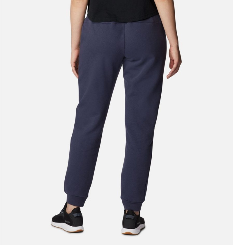 Navy Women's Columbia Logo II Joggers Pants | OLNUZ-2173