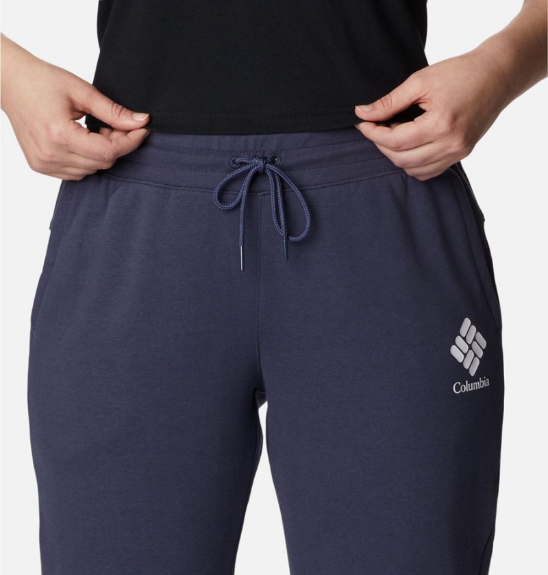 Navy Women's Columbia Logo II Joggers Pants | OLNUZ-2173