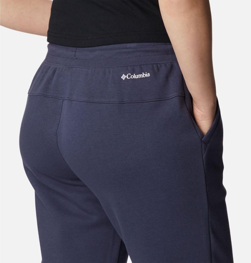 Navy Women's Columbia Logo II Joggers Pants | OLNUZ-2173