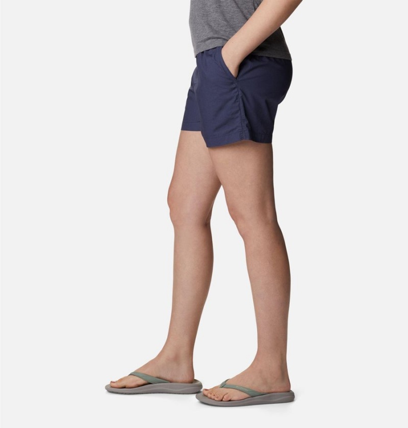 Navy Women's Columbia Norgate Shorts | XRYUS-0798