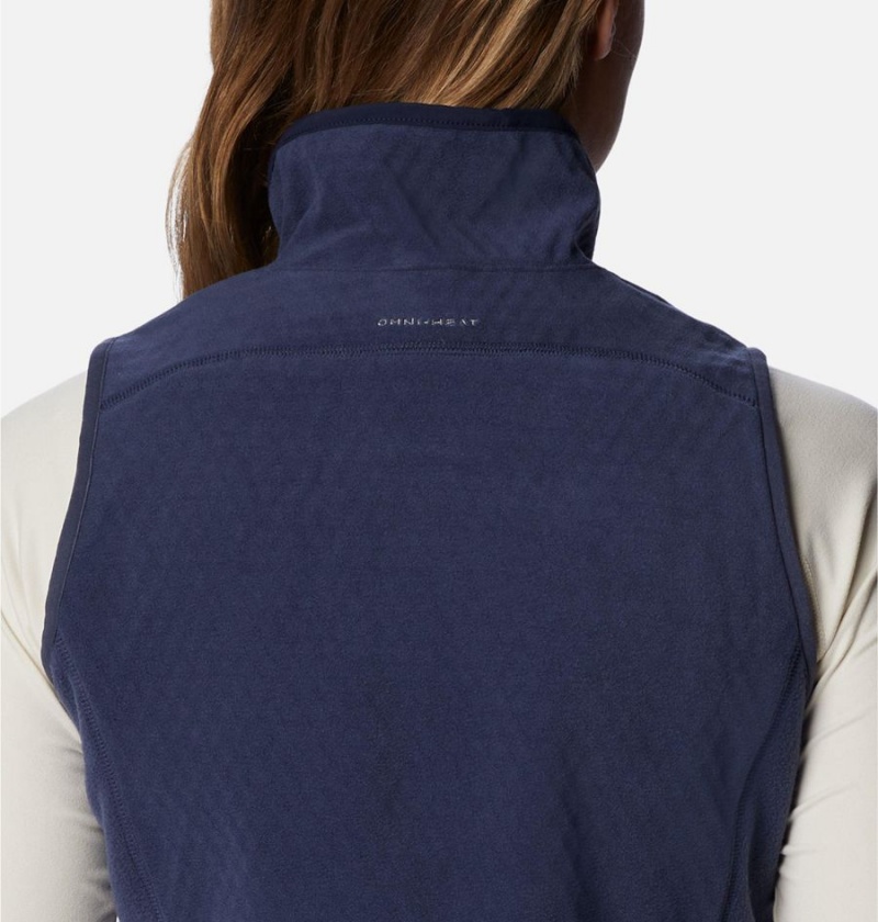 Navy Women's Columbia Outdoor Tracks Vest | MRWAU-6249