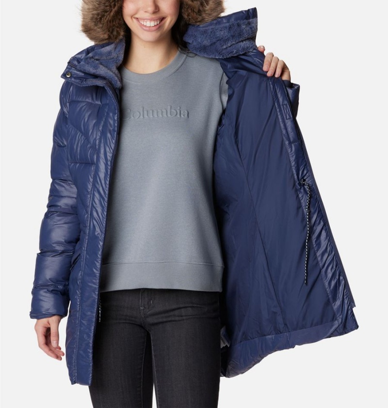 Navy Women's Columbia Peak to Park Mid Insulated Puffer Jacket | TZRQX-8426