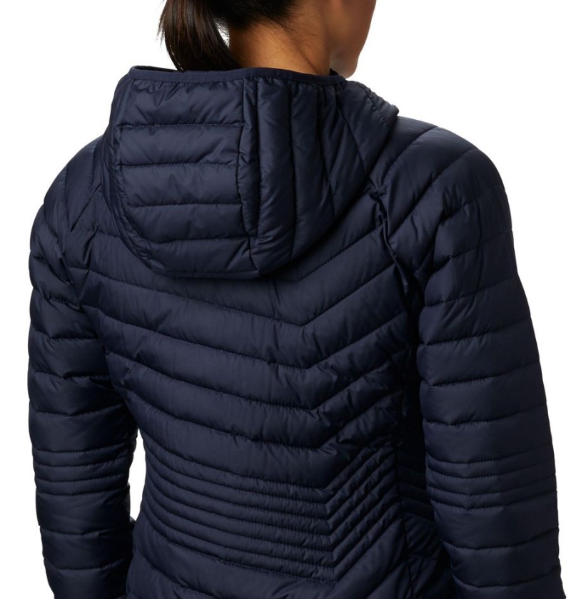 Navy Women's Columbia Powder Lite Mid Puffer Jacket | JNCRO-6395