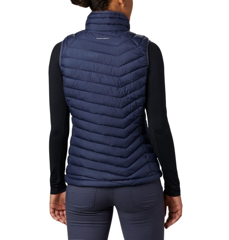 Navy Women's Columbia Powder Lite Vest | IQEGP-9628