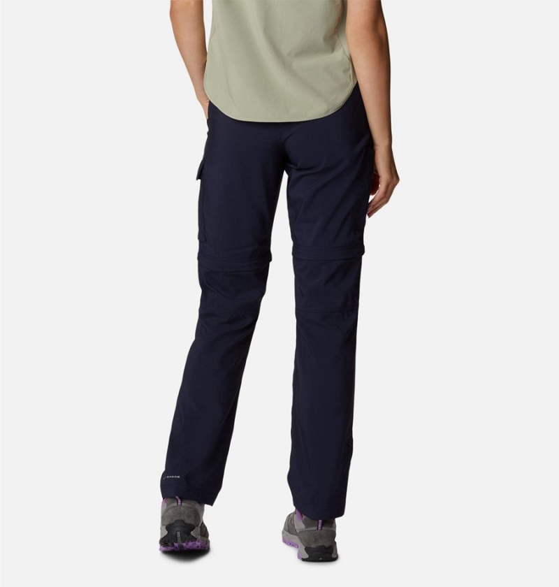 Navy Women's Columbia Silver Ridge Utility Convertible Pants | POSRV-3589