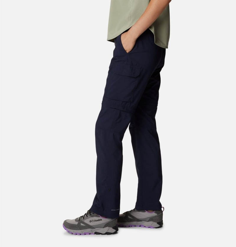 Navy Women's Columbia Silver Ridge Utility Convertible Pants | POSRV-3589