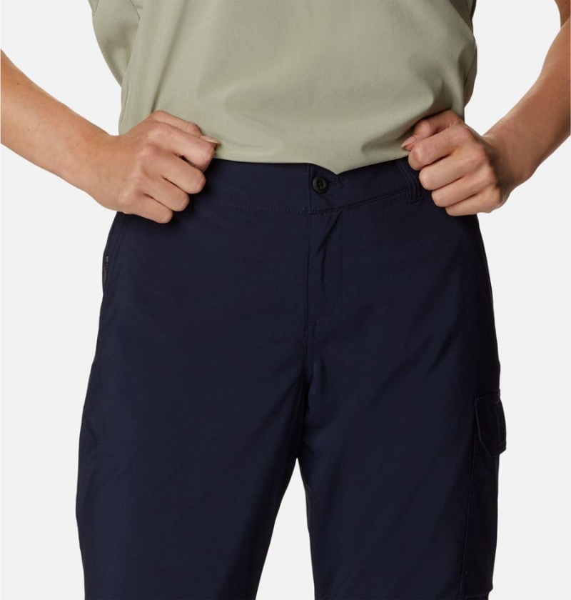 Navy Women's Columbia Silver Ridge Utility Convertible Pants | POSRV-3589