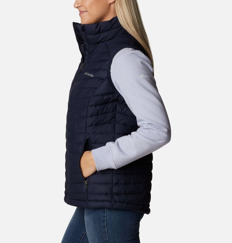 Navy Women's Columbia Slope Edge Vest | SDJOZ-2931