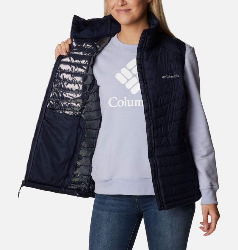 Navy Women's Columbia Slope Edge Vest | SDJOZ-2931