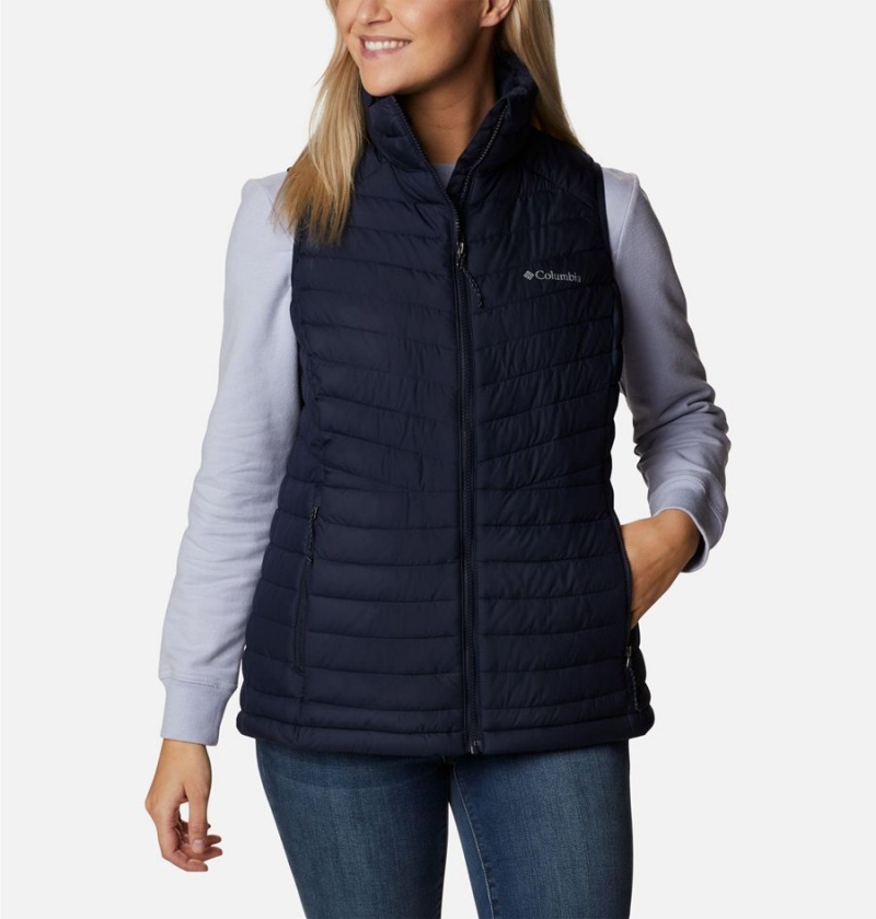 Navy Women\'s Columbia Slope Edge Vest | SDJOZ-2931