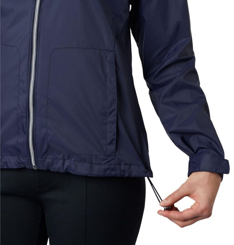 Navy Women's Columbia Switchback III Rain Jacket | GJXAB-0678