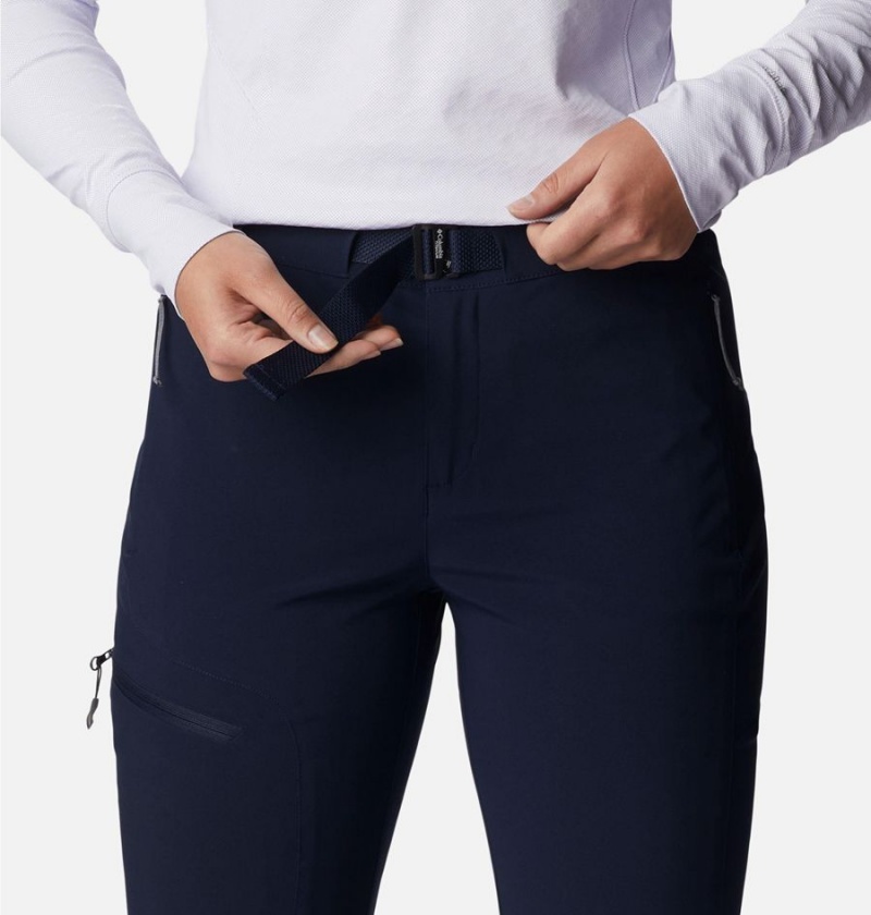 Navy Women's Columbia Titan Pass Pants | QYFDB-7812