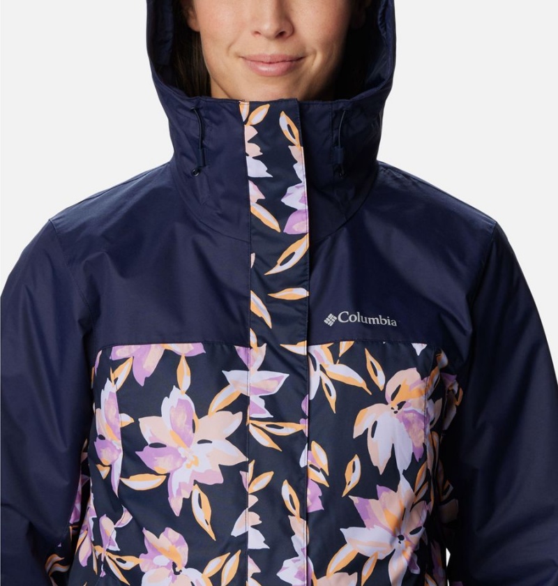 Navy Women's Columbia Tunnel Falls II Interchange 3 In 1 Jackets | NIKZG-4362