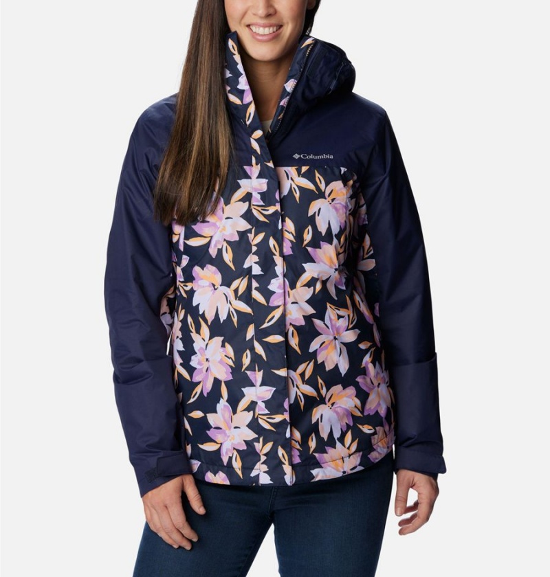 Navy Women\'s Columbia Tunnel Falls II Interchange 3 In 1 Jackets | NIKZG-4362