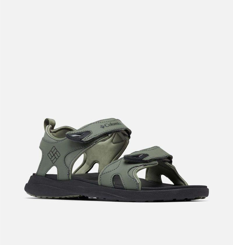 Olive Men's Columbia Ankle Strap Sandals | FLOZA-6502