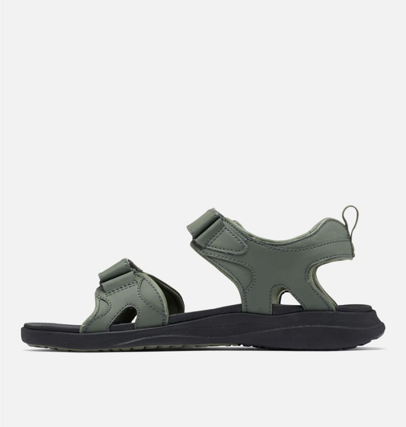 Olive Men's Columbia Ankle Strap Sandals | FLOZA-6502