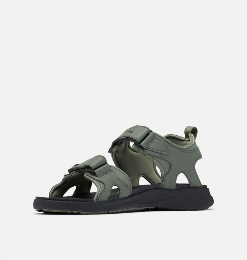 Olive Men's Columbia Ankle Strap Sandals | FLOZA-6502