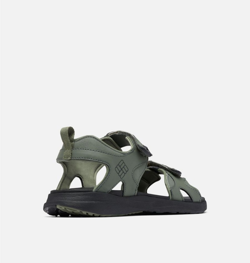 Olive Men's Columbia Ankle Strap Sandals | FLOZA-6502