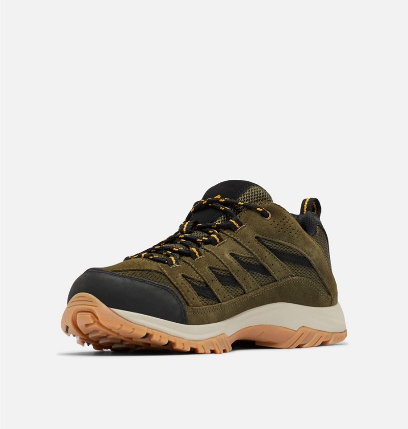 Olive Men's Columbia Crestwood Hiking Shoes | QIXOT-2895