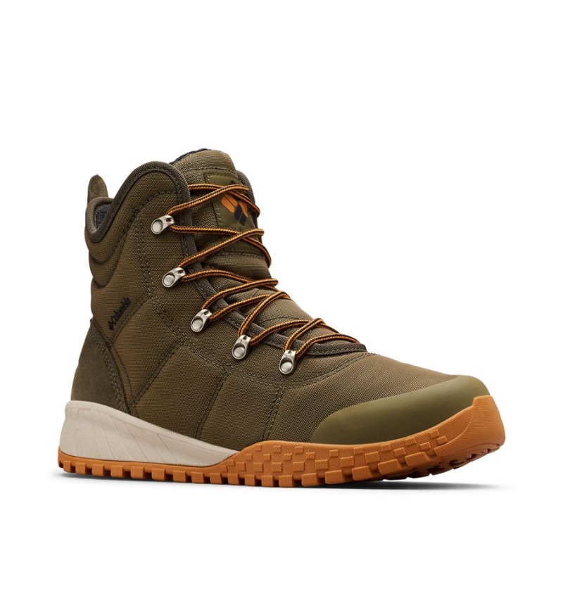 Olive Men's Columbia Fairbanks Omni Heat Boots | TURSC-9230