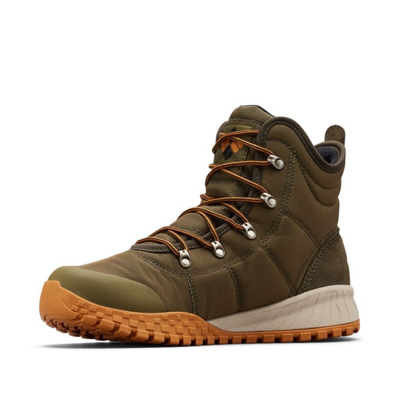 Olive Men's Columbia Fairbanks Omni Heat Boots | TURSC-9230