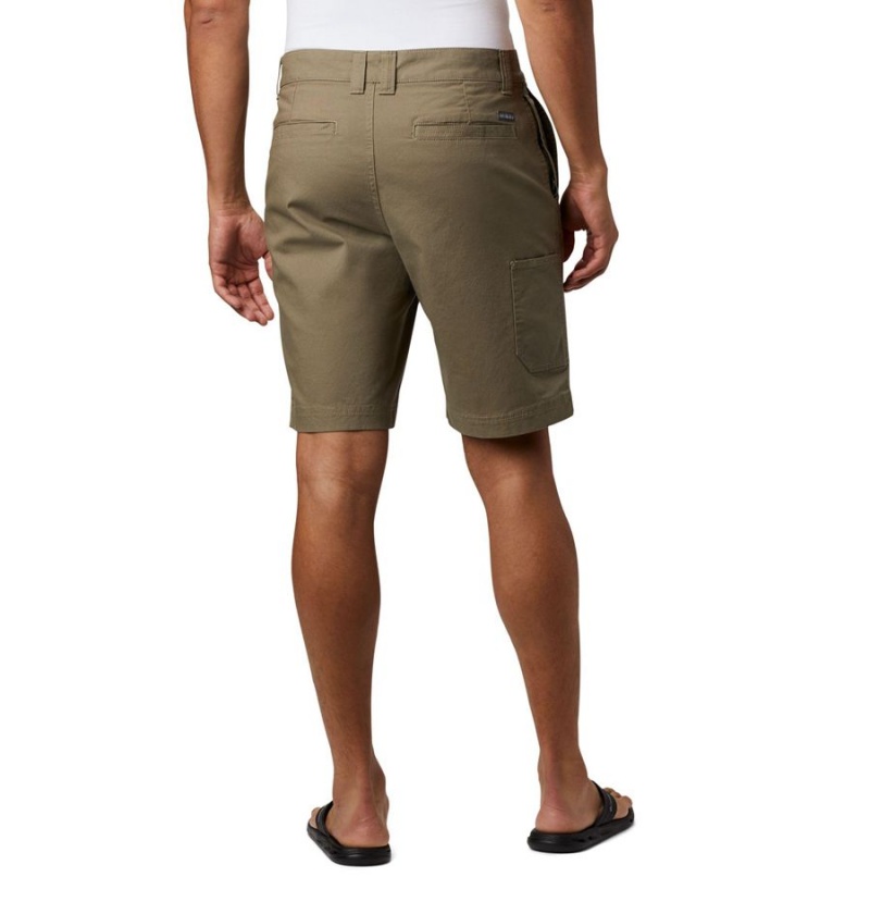 Olive Men's Columbia Flex ROC Shorts | ENTYD-0834