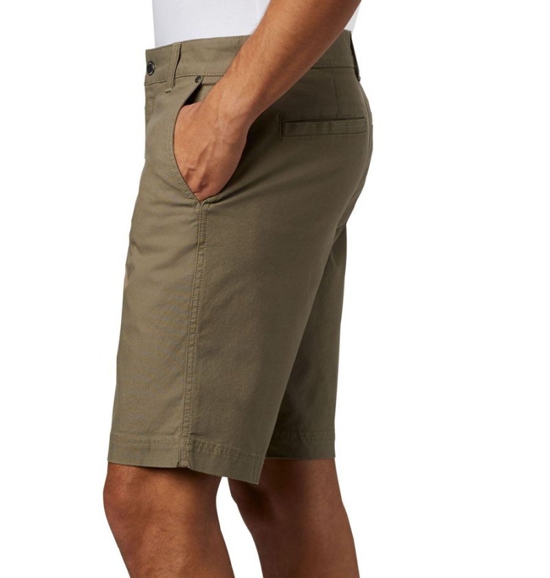 Olive Men's Columbia Flex ROC Shorts | ENTYD-0834