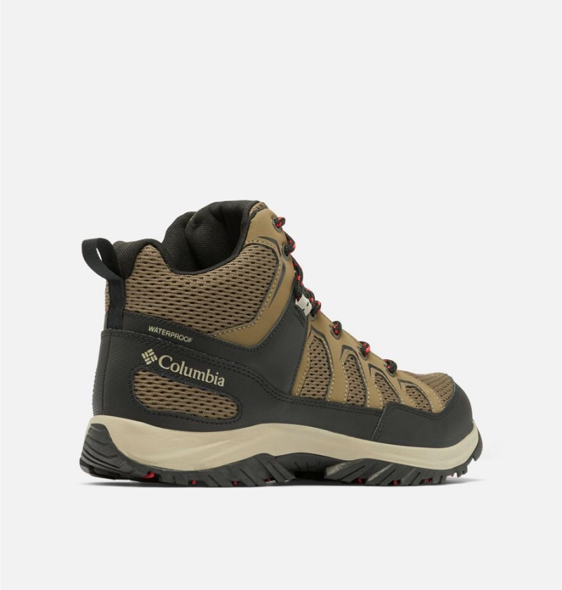 Olive Men's Columbia Granite Trail Mid Waterproof Hiking Shoes | LGQIF-3089