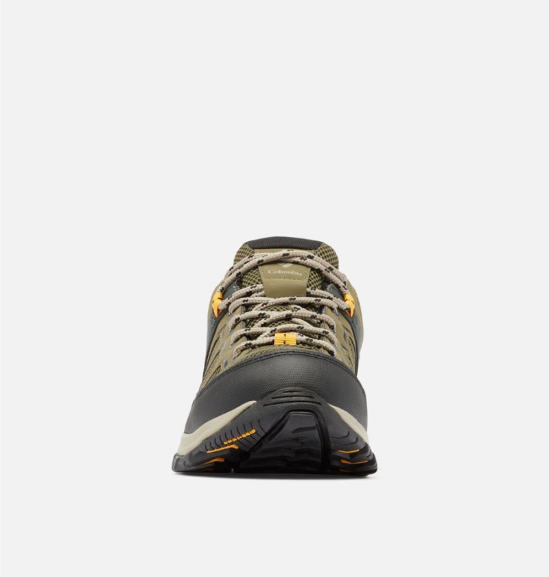 Olive Men's Columbia Granite Trail Waterproof Hiking Shoes | GDQHW-8463