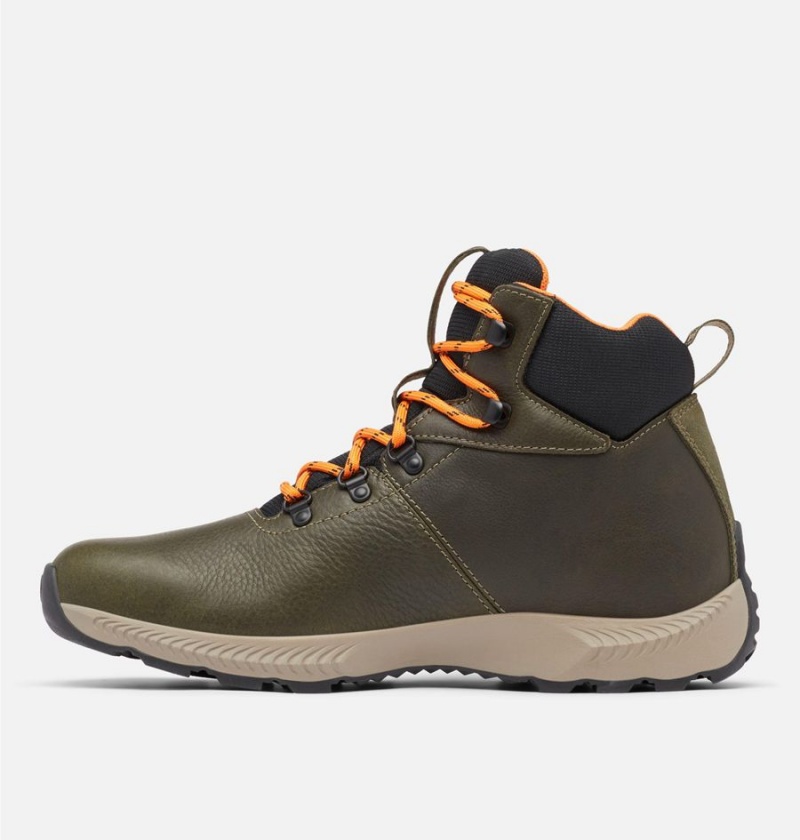 Olive Men's Columbia Landroamer Explorer Waterproof Boot Hiking Shoes | OANUV-4978