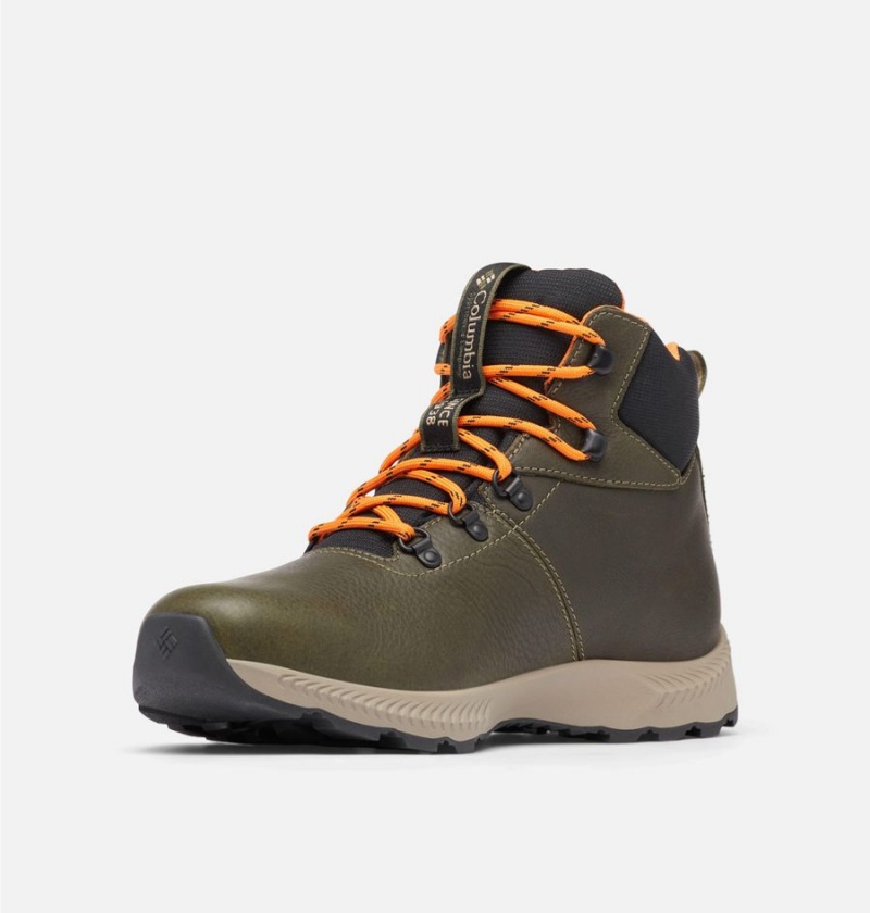 Olive Men's Columbia Landroamer Explorer Waterproof Boot Hiking Shoes | OANUV-4978