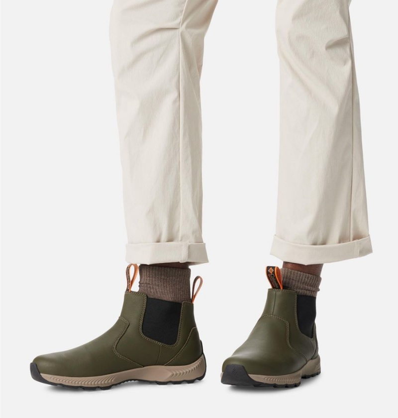 Olive Men's Columbia Landroamer Scout Boots | IAECB-8351