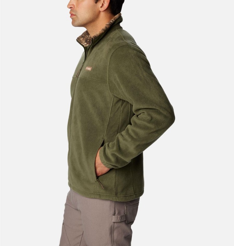 Olive Men's Columbia PHG Fleece Jacket | TRJVN-0168