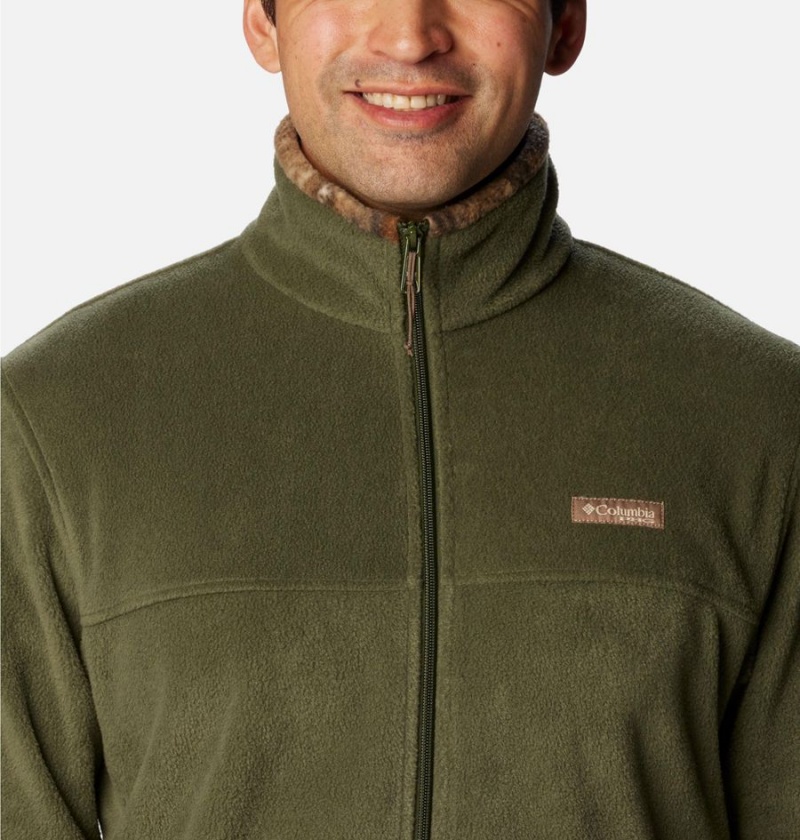 Olive Men's Columbia PHG Fleece Jacket | TRJVN-0168